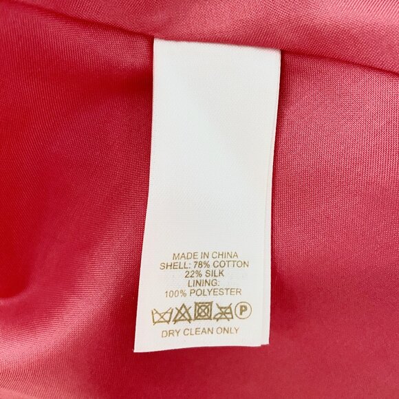 NWOT KATE SPADE Pink Silk/Cotton Dress with Cutout Back and Bows - Size 4 - Picture 6 of 7
